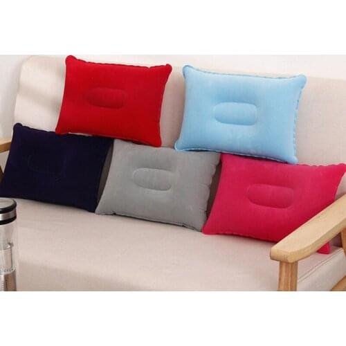 Outdoor Inflatable Air Pillow Cushion Travel Portable 24x34.5cm Hiking Camping Picnic Soft Rest Sleep Pillow Tools 5 Colors
