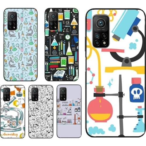 Vintage Seamless Chemistry Laboratory Case For POCO M3 Pro F3 X3 Pro Cover For Xiaomi Mi11 11Lite 11Pro Mi 10T Pro Note 10 Lite