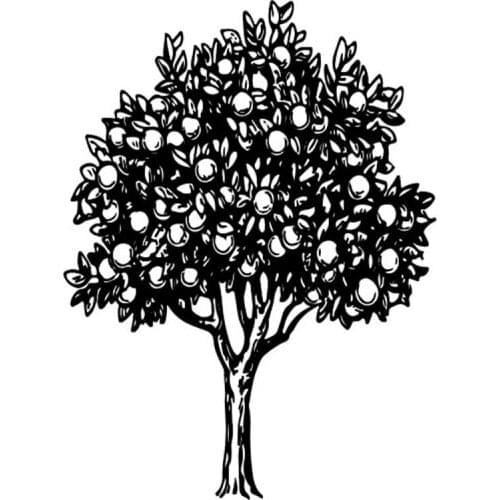 Vintage Peach Tree Craft Transparent Silicone Stamp for Scrapbooking DIY Photo album Card Making Decorative Clear Stamps Sheet