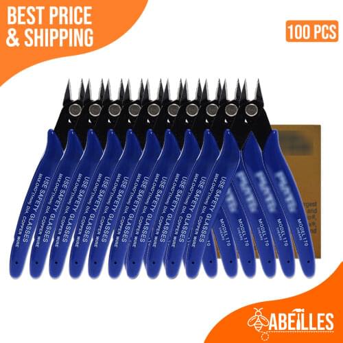 100 PCS / LOT Wire Cutter Side Cutter Plier 170 Diagonal Pliers Hand Tool