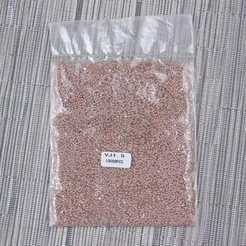 10000Pcs/Pack Coffee Nail Art Half Pearls 1.5mm Pearls 3D Rhinestones Nail Tips Decoration Wholesale