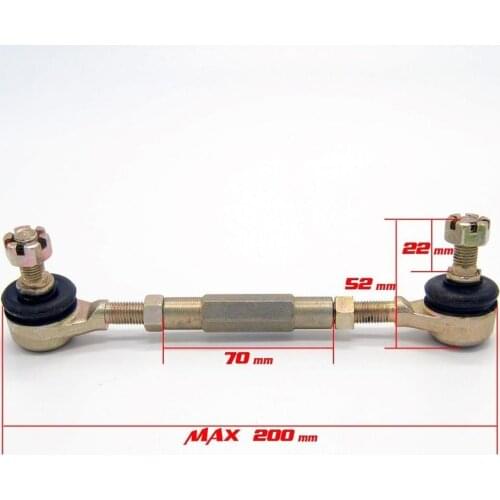 200mm Bolt Tie Rod End Ball Joiner 50cc 70cc Quad Dirt Bike ATV Buggy