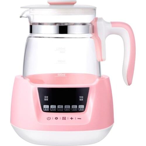220V Thermostatic electric kettle, smart home insulation kettle, automatic power-off glass kettle, integrated kettle