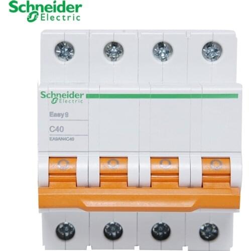 Schneider electric Mini Circuit Breaker Easy 9 EA9AN 4p C type 6A 10A 16A 20A 25A 32A 40A 50A 63A AC EA9AN*C