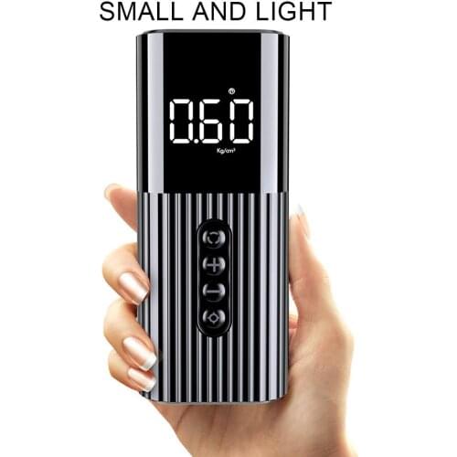 2020 New Mini Car Air Pump Portable Air Compressor Tire Inflator With LED Lighting Digital Display Handpump For Car Bicycle