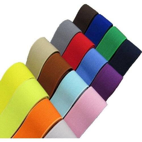 High quality colorful ultra soft elastic 25mm 1inch wide 6meters/lot baby pants waist cotton elastic skin friendly stretchy