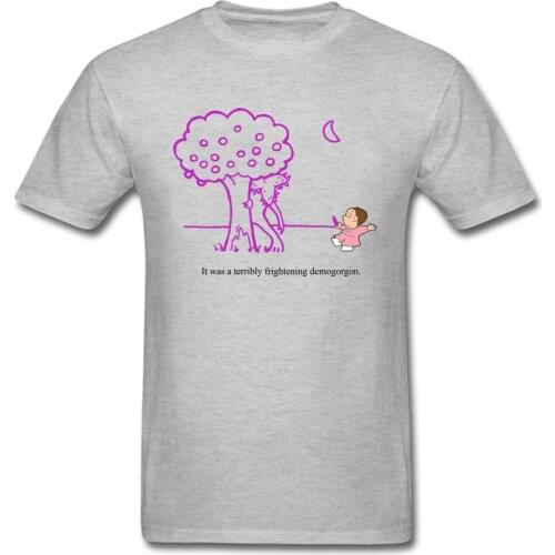 Eleven & Purple Crayon T-shirt Funny Stranger Things T Shirt Men Cartoon Clothing Demogorgon Tshirt Top Cotton Tees