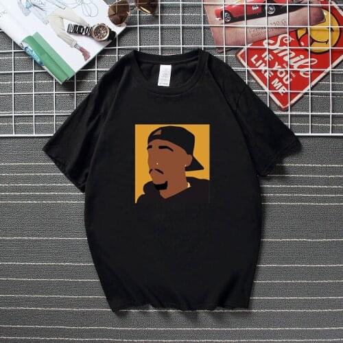 Hip Hop Men clothing Tupac Shakur 2Pac T Shirt New Summer Streetwear Camisetas Adult Tee Top Cotton Short Sleeves Tshirt Men