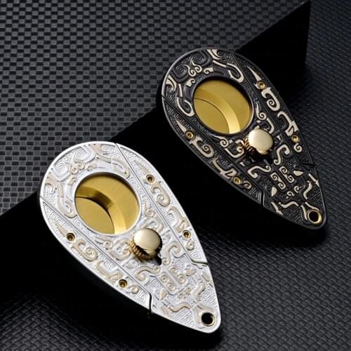 JIFENG Vintage Super Sharp Cigar Cutter Delicate Stainless Steel Cigar Scissors Tobacco Cutting With Gift Box For COHIBA