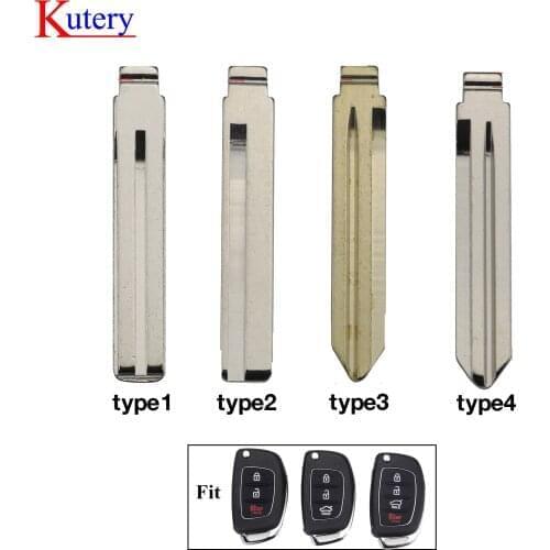 Kutery 10PCS Replace Flip Folding Remote Car Key Fob Blank For Mistra Hyundai HB20 SANTA FE IX35 IX45 Accent I40 Uncut Blade