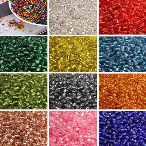 Colorful Czech Glass Beads, Diy Bracelets and Beaded Childrens Jewelry Accessories 3mm * 500pcs / 2mm * 1000pcs
