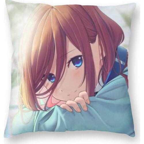Miku Nakano Waifu 6 Dakimakura Pillow Case Pillow Cover Cushions Silk Pillowcase Boho Pillow Cover