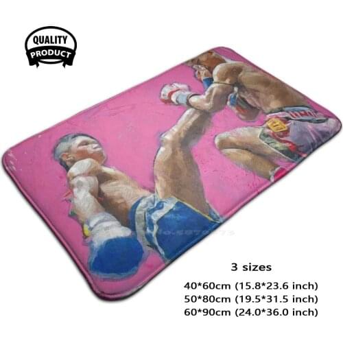 Muay Thai 010 Comfortable Door Mat Rug Carpet Foot Pad Pop Art Street Art Modern Modern Art Expression Art Work Beautiful Cool