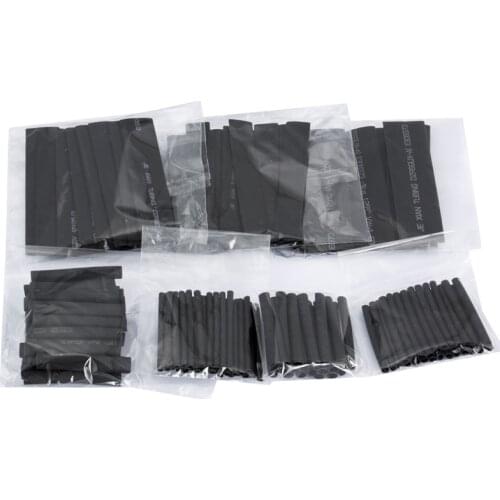 127 Pcs Heat Shrink Sleeving Tube 2:1 Wire Wrap Assortment Set Tubing Electrical Connection Cable