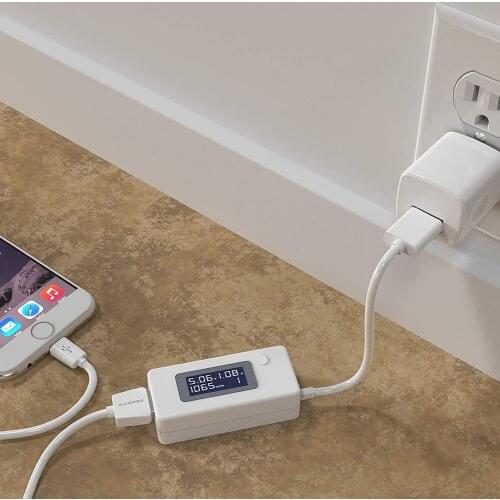 Voltage Current Discharge Capacity LCD Tester Charger Cables USB Power Meter Wattmeter Voltage Tester Doctor Detector