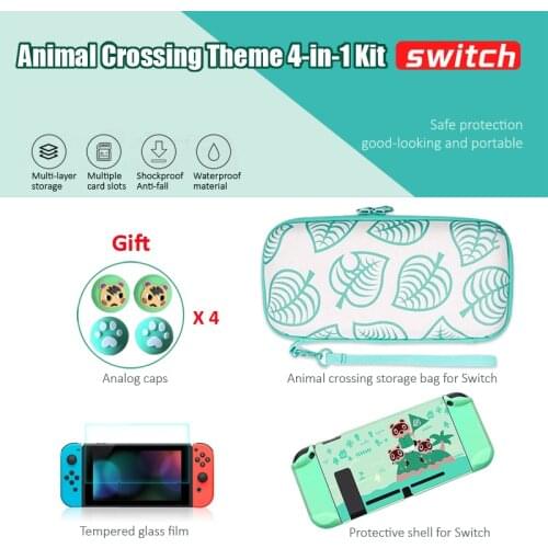New Animal Crossing Storage Bag and Protect Shell For Nintendo Switch Portable Carrying Case NS-Switch Console Game Accessories