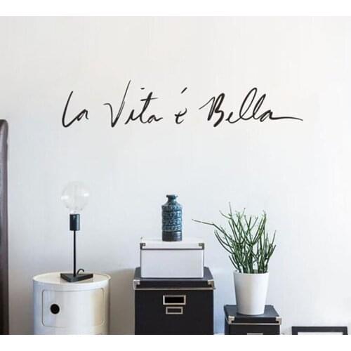 The New Wall Stickers Life Is So Beautiful Bedroom Bedside Bathroom Background Wall Stickers Home Decoration Wall Stickers