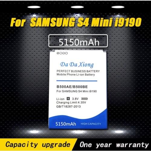 New High quality 5150mAh B500BE B500AE Li-ion Phone Battery for samsung galaxy mini s4 i9190 I9198 I9192 i9195 s4mini Phone
