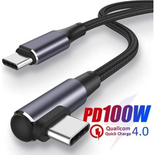 PD 100W Fast Charging Cable Usb C to Type C Charger 0.5m 1m 2m Data Transmission Cable Cord for samsung huawei xiaomi Laptops