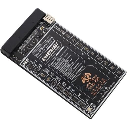 W209 Pro 2-IN-1 Battery Quick Charging Activation Board Test Tool for iPhone 4-8 X XS MAX 12 Pro max for Samsung Huawei Android