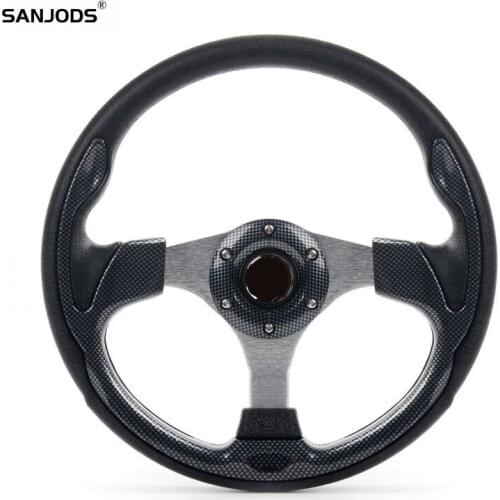 SANJODS Sports Steering Wheel Golf 7 Modified Steering Wheel 13 Inch 320mm Aluminum Moving Rudder