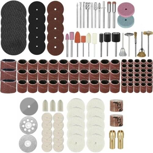 SHGO HOT-217Pcs Rotary Drill Tool Accessories Bit Set Polishing Kit for Dremel Grinding