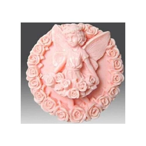 Rose Floral Girl 0559 Craft Art Silicone Soap mold Craft Molds DIY Handmade soap molds
