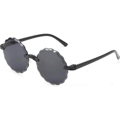 Sunglasses Gradient Round 9 Colors Boys Girls Rimless One Piece Gafas Sun Glasses Kids Oculos Child Eyewear