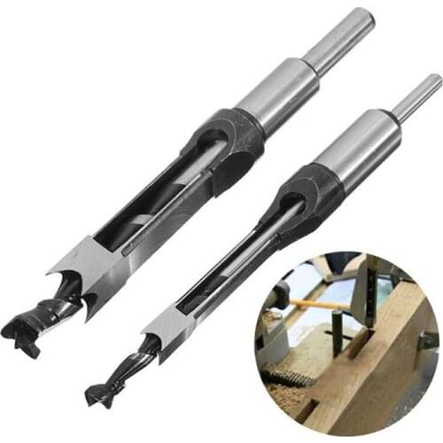 QQQHSS Twist Drill Bits Woodworking Drill Tools Kit Set Square Auger Mortising Chisel Drill Set Square Hole Extended Saw 1/4~1/2