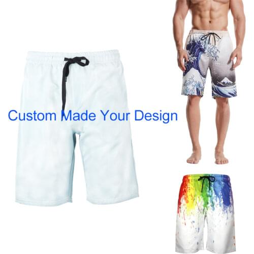 Custom Made Sublimation Print Beach shorts