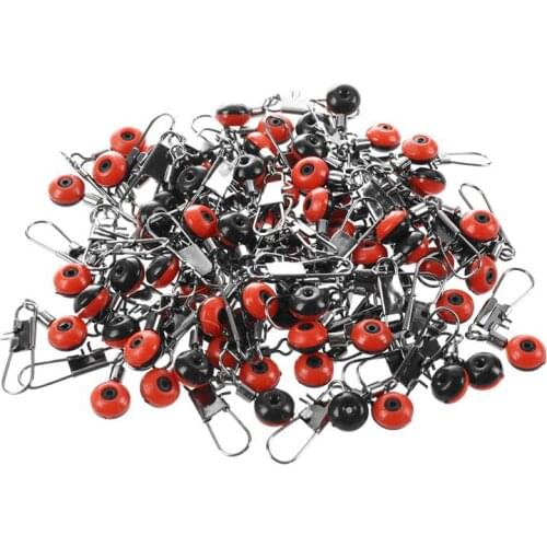 100X Fast Bead Swivel Swivel Safety Carabiner Float Adapter New