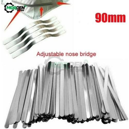 100Pcs/lot 9cm Disposable Nose Bridge Clips Strip Face Mask Elastic Cord Adjustable Elastic Mouth Mask Rubber Band Diy Crafts