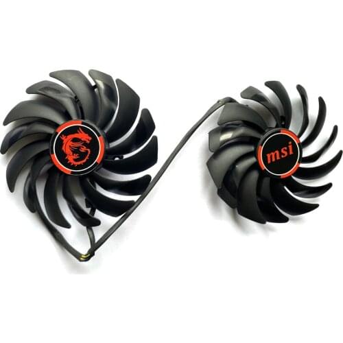 2PCS 95MM DC 12V 4PIN PLD10010S12HH RX5700 XT GPU FAN Replacement Fan For MSI RX 5700 XT GAMING X Graphics Cooling Fans