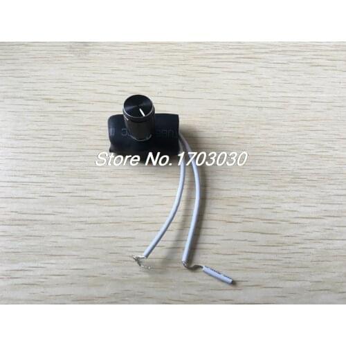 Black 14mm Dia Rotary Knob Table Light Dimmer Control Switch 3A AC220V