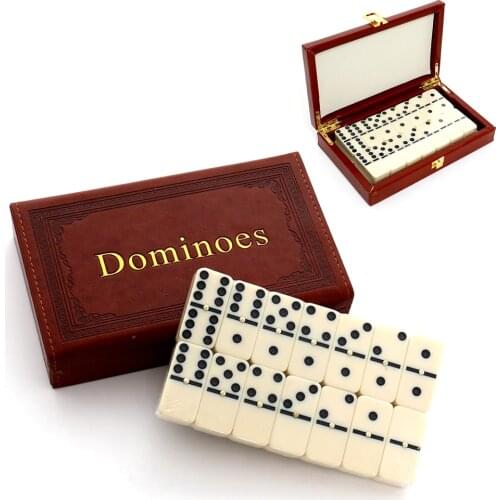 Dominoes 28pcs/set of Board Toys Travel Table Games Children Chess Cards 2 to 4 Multi Player Party Game Block Domino Mahjong