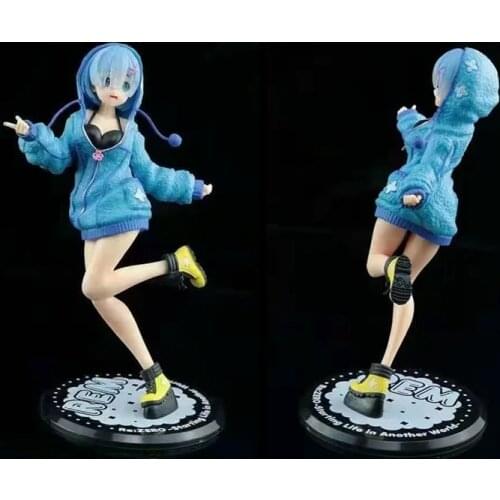 Anime Figure Re: A Different World From Zero Rem Winter Sweatshirt Standing Boxed Figure anime figure girl