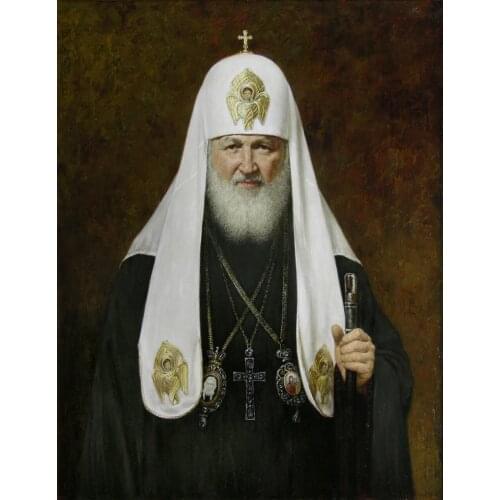 GOOD Religion ART Patriarch Kirill I of Moscow Russian Orthodox bishop Orthodox Church print art painting on canvas