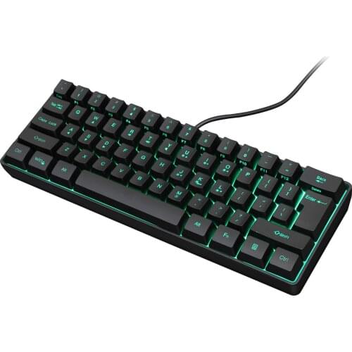 Gaming Keyboard USB Wired 61 Keys Gaming Keyboard With RGB Backlight For Computer PC