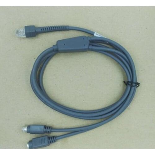 Cable for symbol LS2208 AP LS4208 barcode scanner gun keyboard port data cable KB PS2 2 meter streight cable