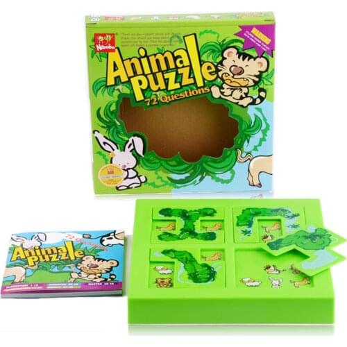 Quality Kids Animal Maze Puzzle IQ Mind Logic Brain Teaser Puzzles Game for Children 72 Questions