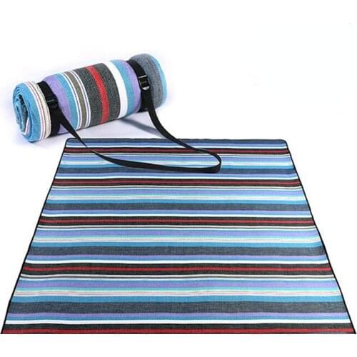 Red White Plaid Outdoor Foldable Waterproof Picnic Mat Fashion Thicken Pad Breathable Soft Portable Camping Travel Beach Blanket