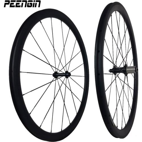 International Famous brand OEM/ODM factory supply roda carbono bike rim/wheel 38mm with Powerway G3 Hubs NBK bearing 18-21 holes