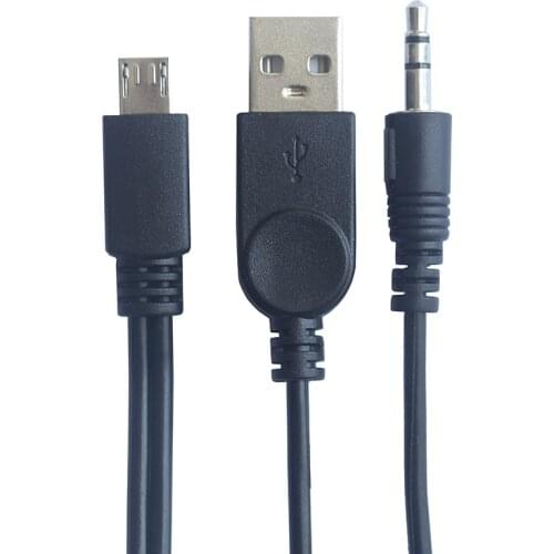 Micro USB to Jack 3.5mm AUX cable/USB Male for bluetooth portable cd player