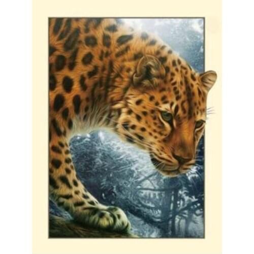 5D DIY Diamond Painting Kit Leopard Mosaic Tiger Animal Full Square Drill Diamond Embroidery Cross Stitch Handmade Gift
