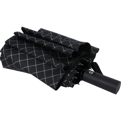 Germany Full-automatic Umbrella Rain Women Men Parasol Three Folding Umbrella 12K Windproof Umbrellas Paraplu Men Business SY139