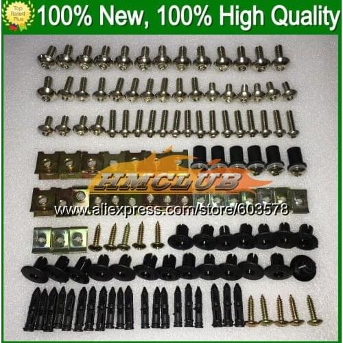 Fairing bolts full screw kit For KAWASAKI NINJA ZX6R 03 04 05 06 ZX-6R 6 R ZX 6R 2003 2004 2005 2006 CL32 Nuts bolt screws Nut