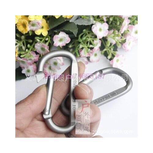 By DHL 200pcs D Shaped Camping Carabiner Aluminum Alloy Locking Hook Ring Key Climbing Tools