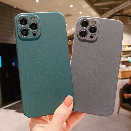 Rock sand Antislip ultrathin Phone Case For iphone 12 11 Pro Max 12Mini X XS MAX XR 7 8 Plus SE 2020 PC Hard Case Cover Coque