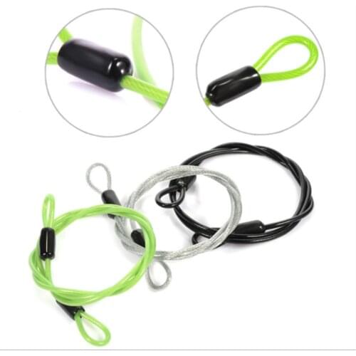 Stainless Steel Bicycle Lock Sport Security Loop Cable Lock Bike Bicycle Scooter Double Ended Steel Rope Lock Candado Bicicleta