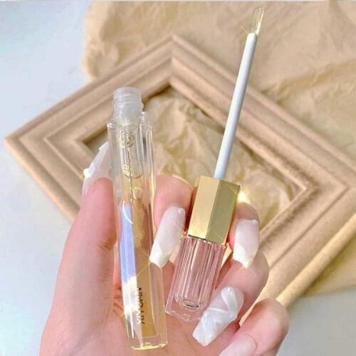 1PCS Transparent Lip Gloss Clear Oil Sexy Cute Fruit Lip Balm Lipstick Primer Moisturizing Lips Care Repair Serum TSLM1
